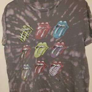 The Rolling Stones Multi-color Tongues Graphic Tee Large